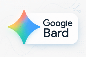 Logo de Google Bard, l’outil de développement d’applications de Google propulsé par l’IA.