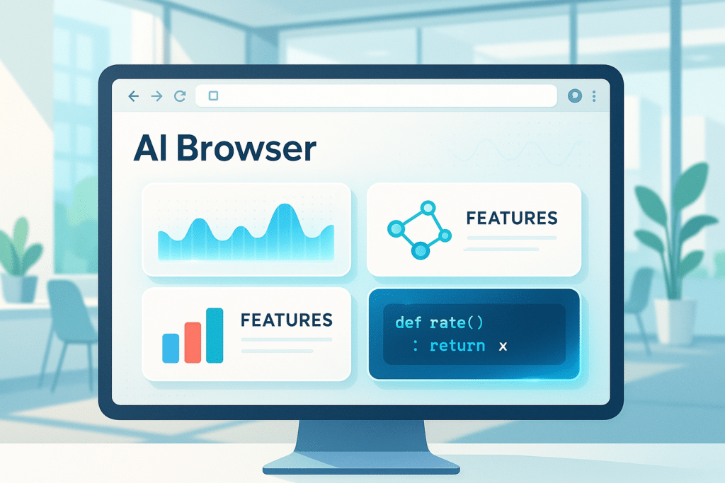 Interface d'analyse montrant des graphiques et des données liées à l'IA et à Perplexity Comet.