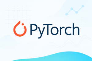 Logo PyTorch sur un fond numérique utilisé dans un article sur la sortie de PyTorch 2.9 par Meta.ùm*