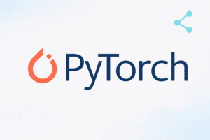 Logo PyTorch représentant le framework open-source de machine learning.